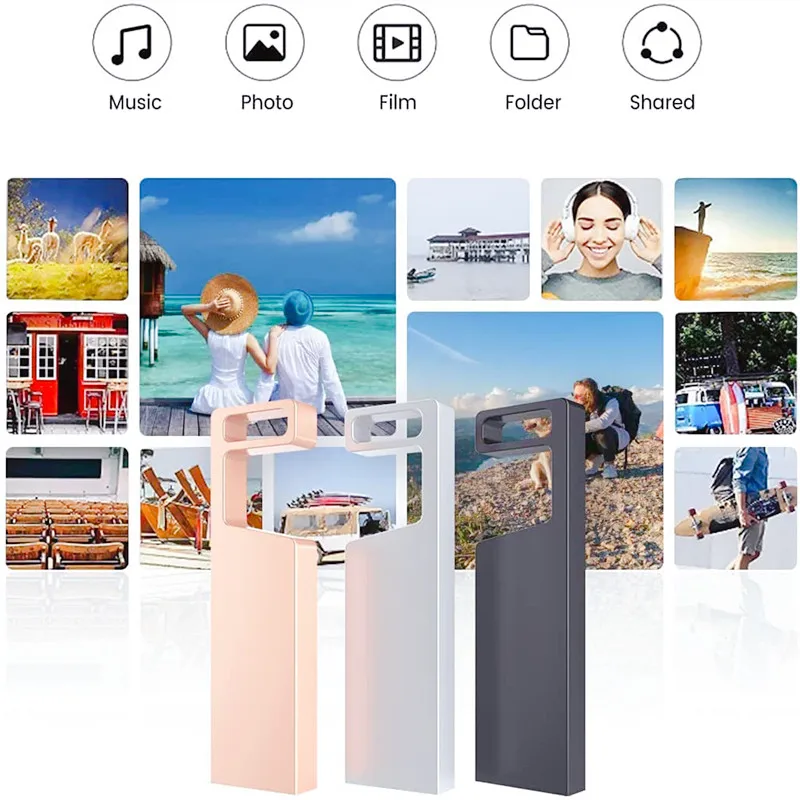 Ổ USB Flash 256GB 512GB Pendrive 16Gb 32Gb 64Gb 128Gb Usb2. 0 Usb Bút Đèn Flash Đĩa Usb Cho Xe Hơi CAOMPUTER