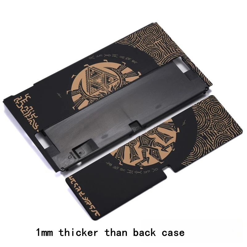 Replacement Bottom Case For Nintend Switch Oled Console With Back Stand For NS Oled Gaming Theme Protective Shell Cover White