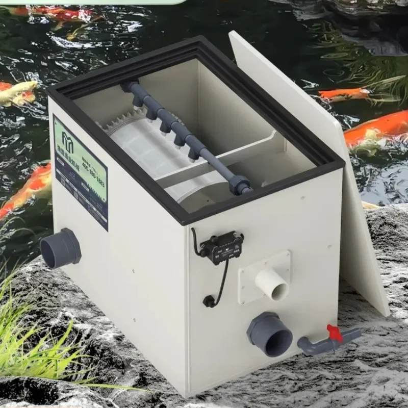 Union Drum Microfilter Automatic Backwashing and Recirculation of Fish and feces Separation Filter Aquaculture