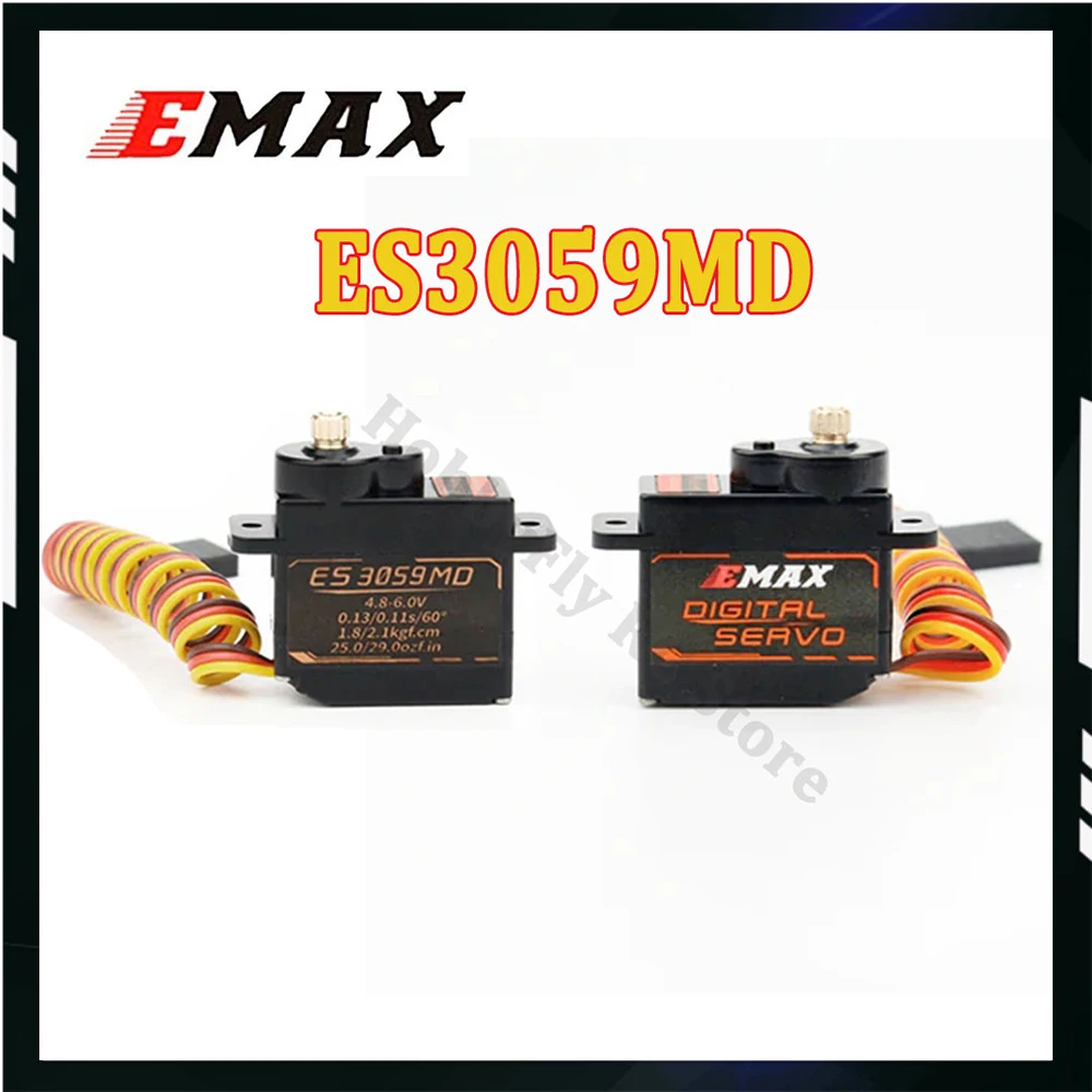 Atuador digital de metal Emax ES3059MD 12g para modelo RC e atuador PWM de robô