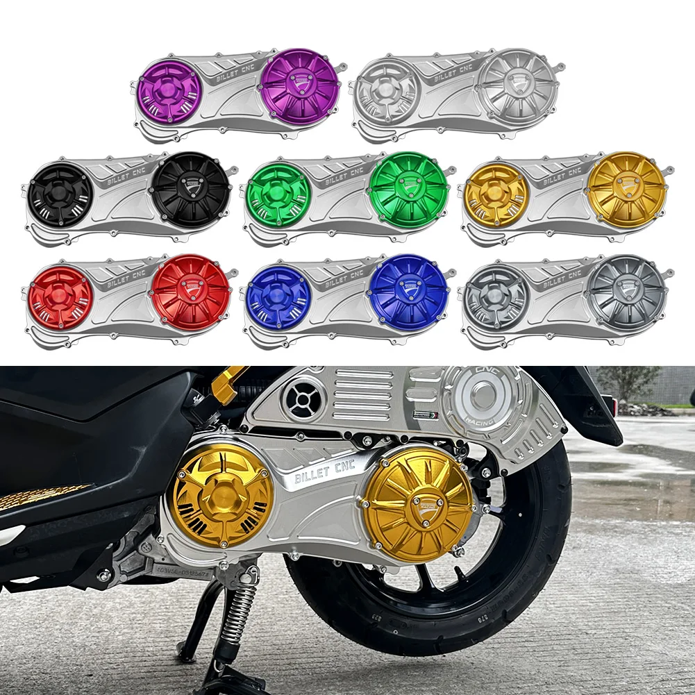 

Motorcycle CNC Aluminum Transmission Cover CVT Crank Case For Yamaha NMAX 150 125 155 V2 V3 Standard 2020-2025 2021 2022 2023