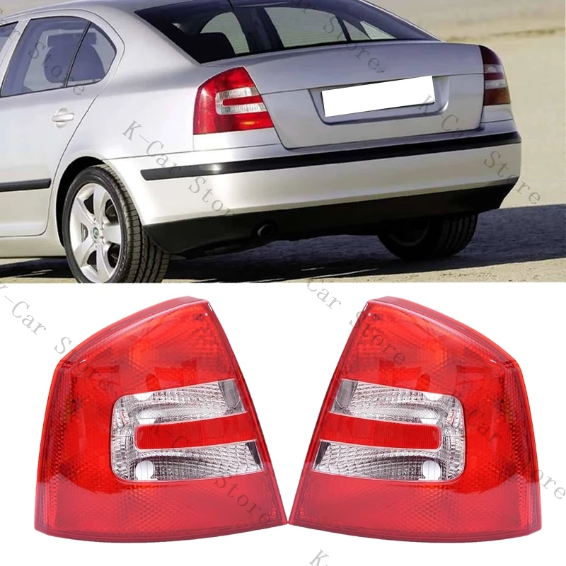 

For Skoda Octavia A5 Sedan 2004-2008 Rear Tail Light Housing Brake Light Reversing Light Turn Signal No Bulbs Car Accessories