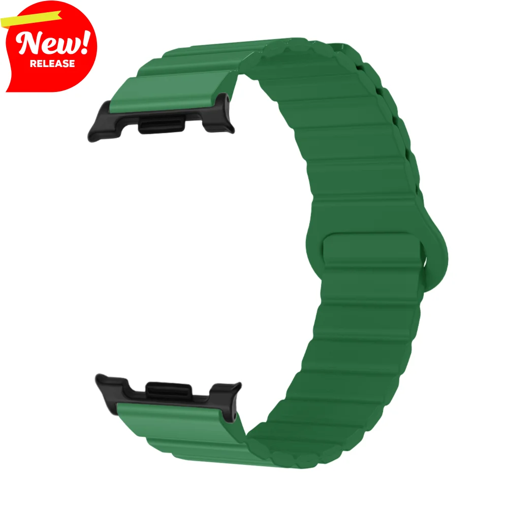 

Skin-friendly Silicone Magnetic Band For Samsung Galaxy Watch 8 44mm/40mm Quick Release Sport Smart Watch Strap for Man Woman