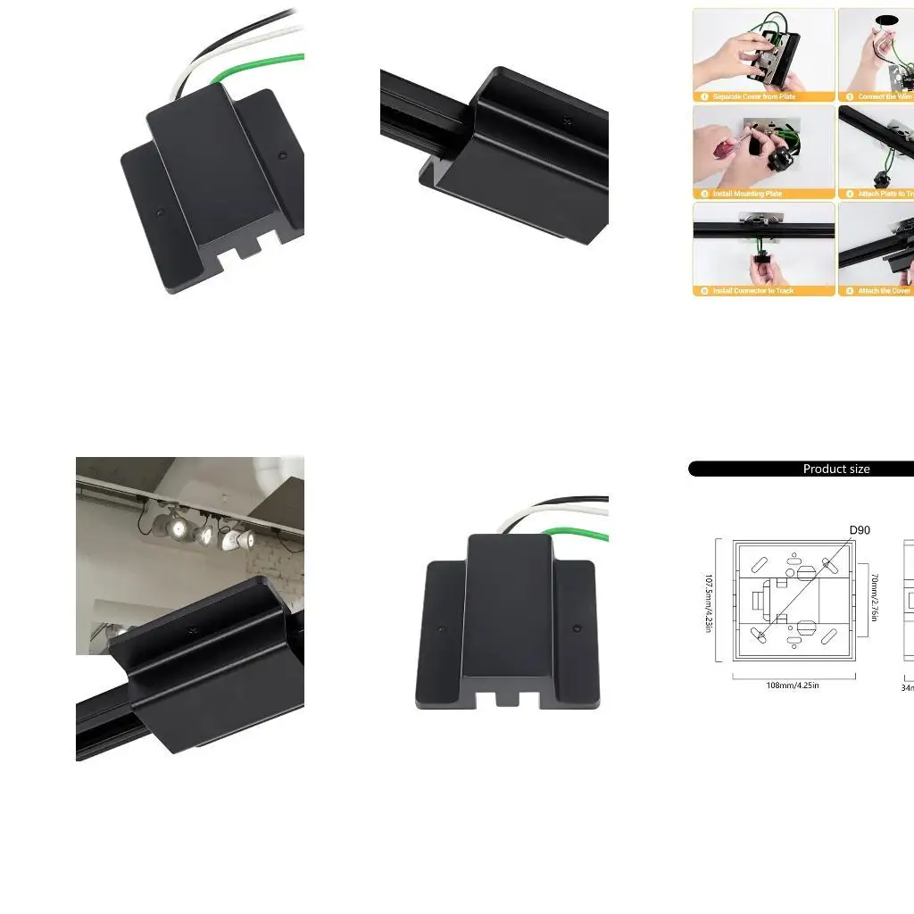

R9UF Removable Power Box Light Weight LED Spotlights Strips Easy to Install