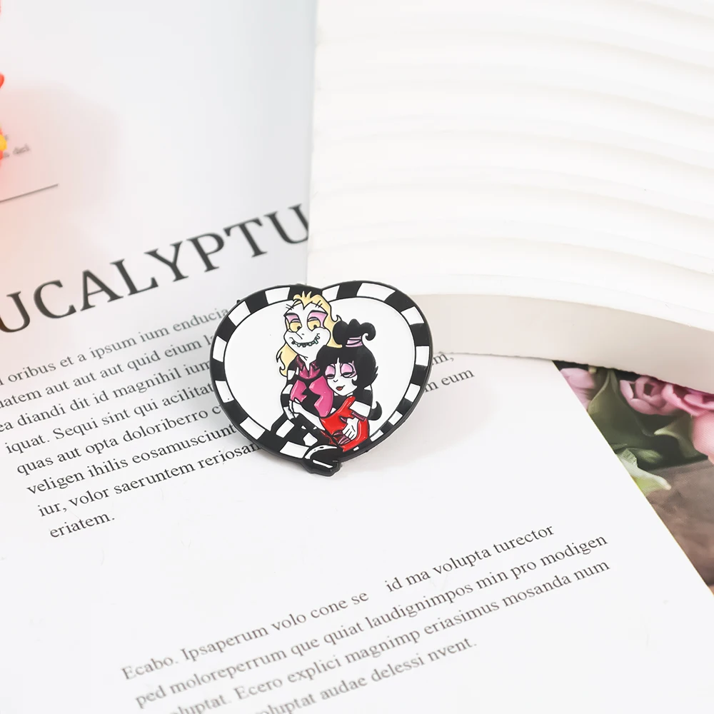 5 قطعة/المجموعة الرعب الكوميدي فيلم المينا بروش الكرتون الحب بروش التلبيب دبوس ظهره قبعة شارة تأثيري اكسسوارات هالوين هدية #6