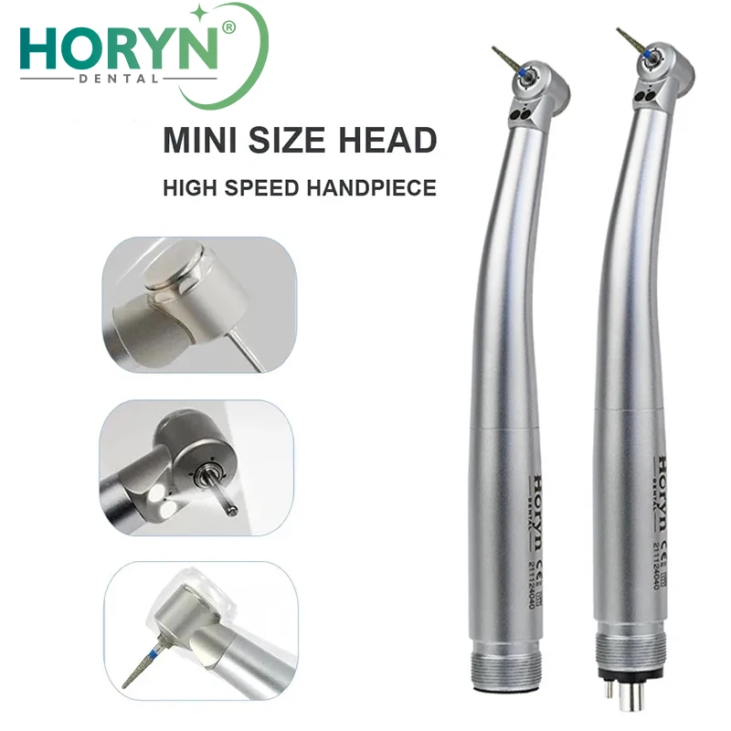 Dentistry Mini Small Head High Speed Handpiece LED Air Turbine for Dental Lab Kids Children with 2 holes 4 holes