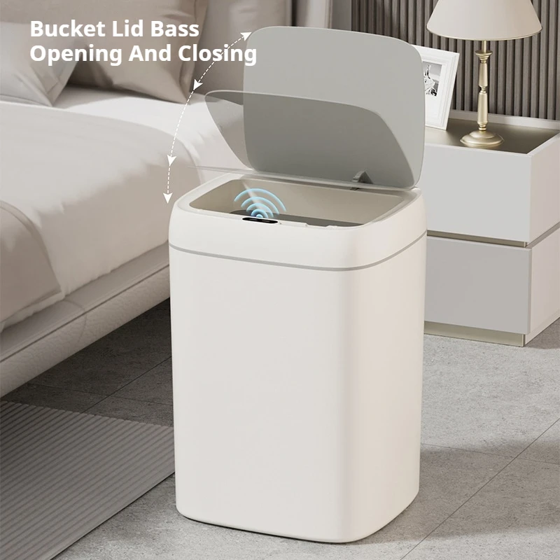 14L Smart Sensor Trash Can Non-contact Narrow Waste Bin  Bathroom Toilet Wastebasket Waterproof Kitchen Recycling Trash Bin