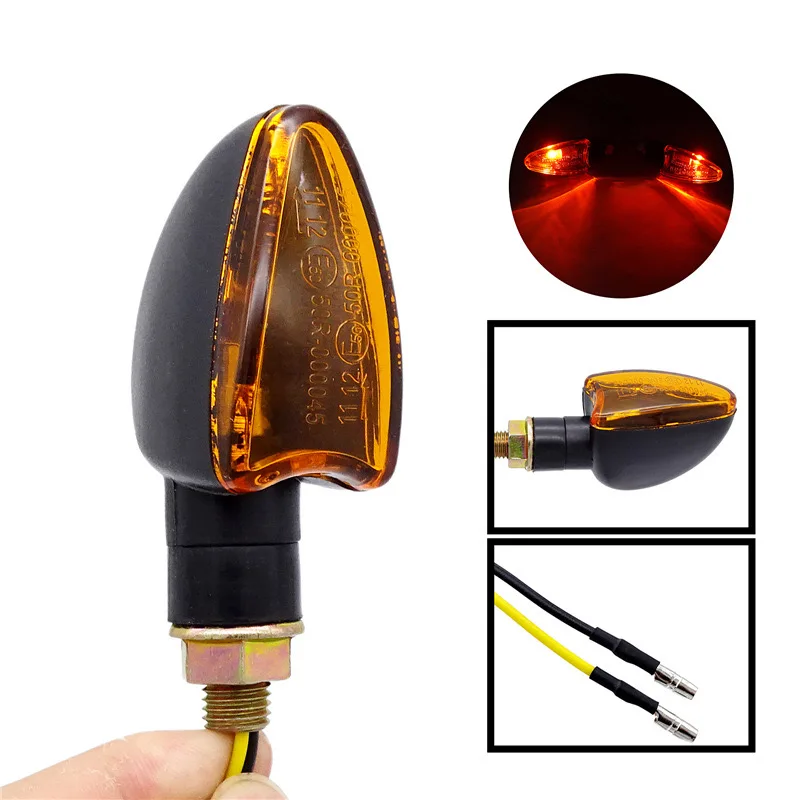 Motorcycle 12V Universal Halogen Turn Signal Light Scooter Flashing Indicator Bike Blinker Lamp For Honda Suzuki Yamaha