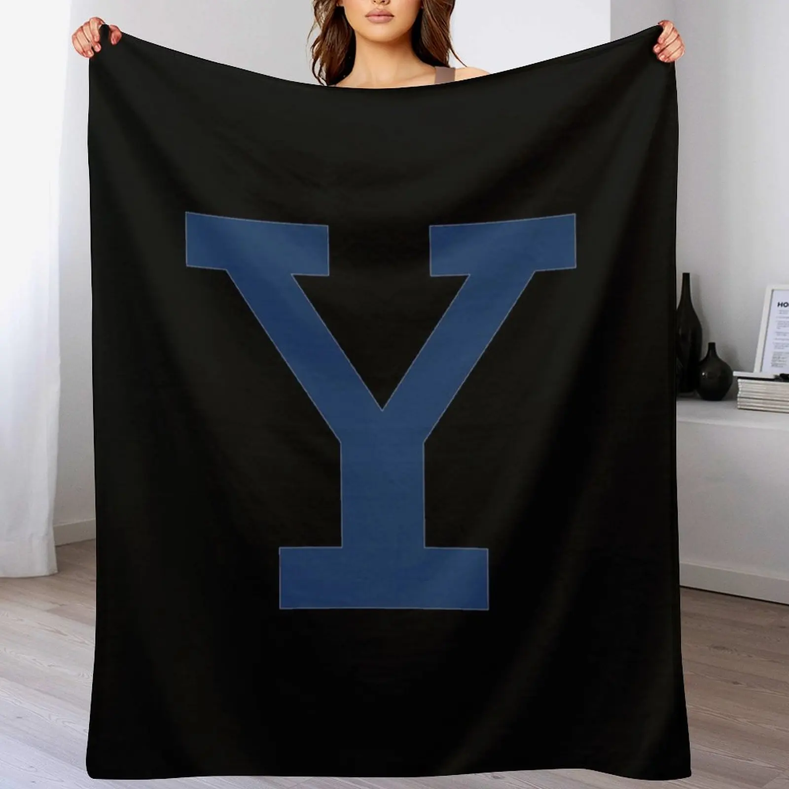 

The Yale Iconic Throw Blanket Plush Flannel Stuffeds Designers Blankets