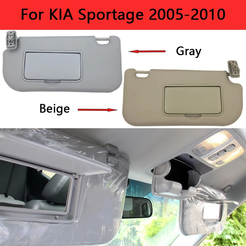 

Car Accessories Sun Visor Interior Roof Sun Shield Shade Board With Makeup Mirror For KIA Sportage 2005-2015