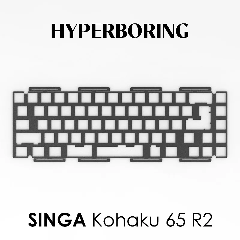 Custom HYPERBORING Singakbd Kohaku 65 R2 Keyboard Positioning Board PC PP Aluminum Carbon Fiber Red Copper Accessories Gift