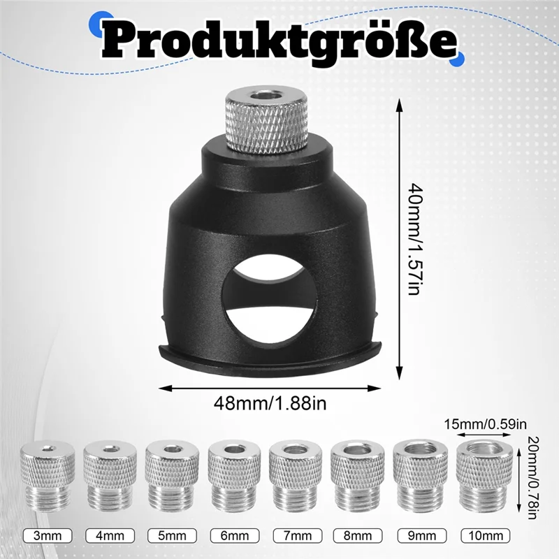 أداة مساعدة حفر النجارة من AWAH، قالب الحفر، دليل الحفر العمودي، محدد موقع ثقب الحفر #6