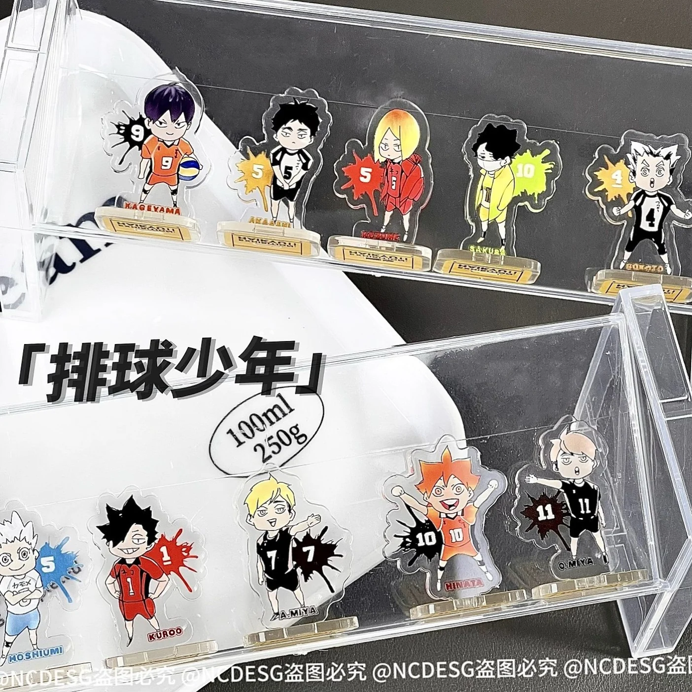 Anime Game Haikyuu!! Shoyo Hinata Tobio Kageyama Kei Tsukishima Cosplay Mini Acrylic Standing Sign Xmas Gift Ornament Decoration