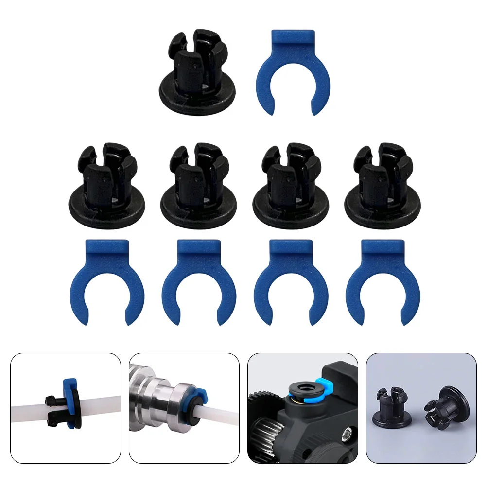 

3D Printer Parts 4MM Tube Collet Clip Black Bowden Tube Quick Coupling Clamp Plastic Extruder Hotend Accessories