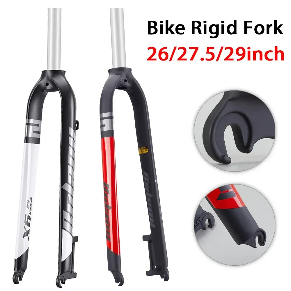 Bolany Mountain bikes Rigid Fork 26/27.5/29inch Straight Tube 28.6MM Matte Lightweight Aluminum Alloy MTB Bicycle Fork