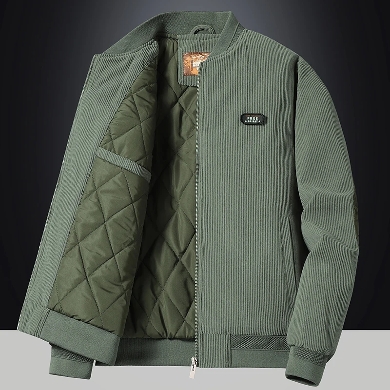 LISM-Chaqueta de algodón acolchada para hombre, abrigo informal de talla grande, Parka sólida, abrigo cálido de lana para invierno, novedad de 2022