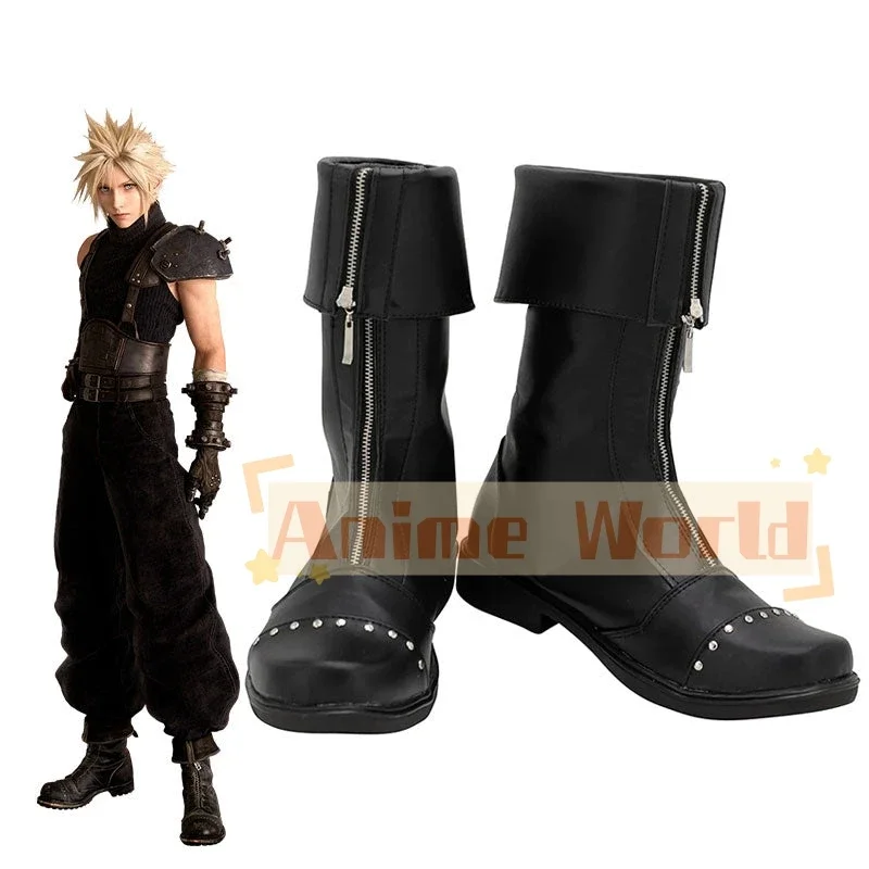 

Final Fantasy VII Remake FF7 Cloud Strife Black Cosplay Shoes