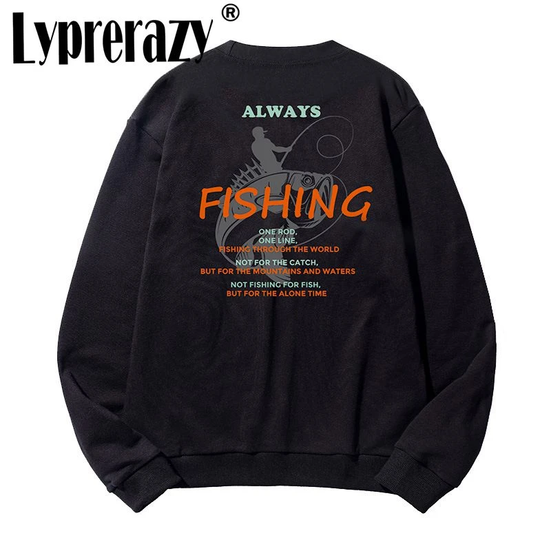 

Lyprerazy Autumn Winter Printed Crew Neck Sweater Men's Loose Casual Long Sleeve Top Pullover Sportswear