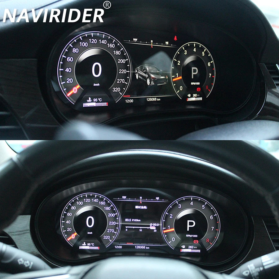 

For Buick Verano 2015-2022 Upgrade Dashboard Speedometer Carplay LCD Digital Instrument Gauge Cluster Car Multimedia IPS 12.3"