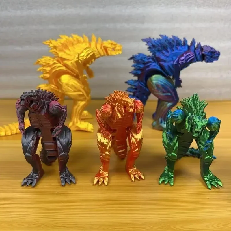 

3d Printed Muscle Mechanical Monster Colorful Skeleton Dinosaur Toys Ornaments Monster Moving Joints Model