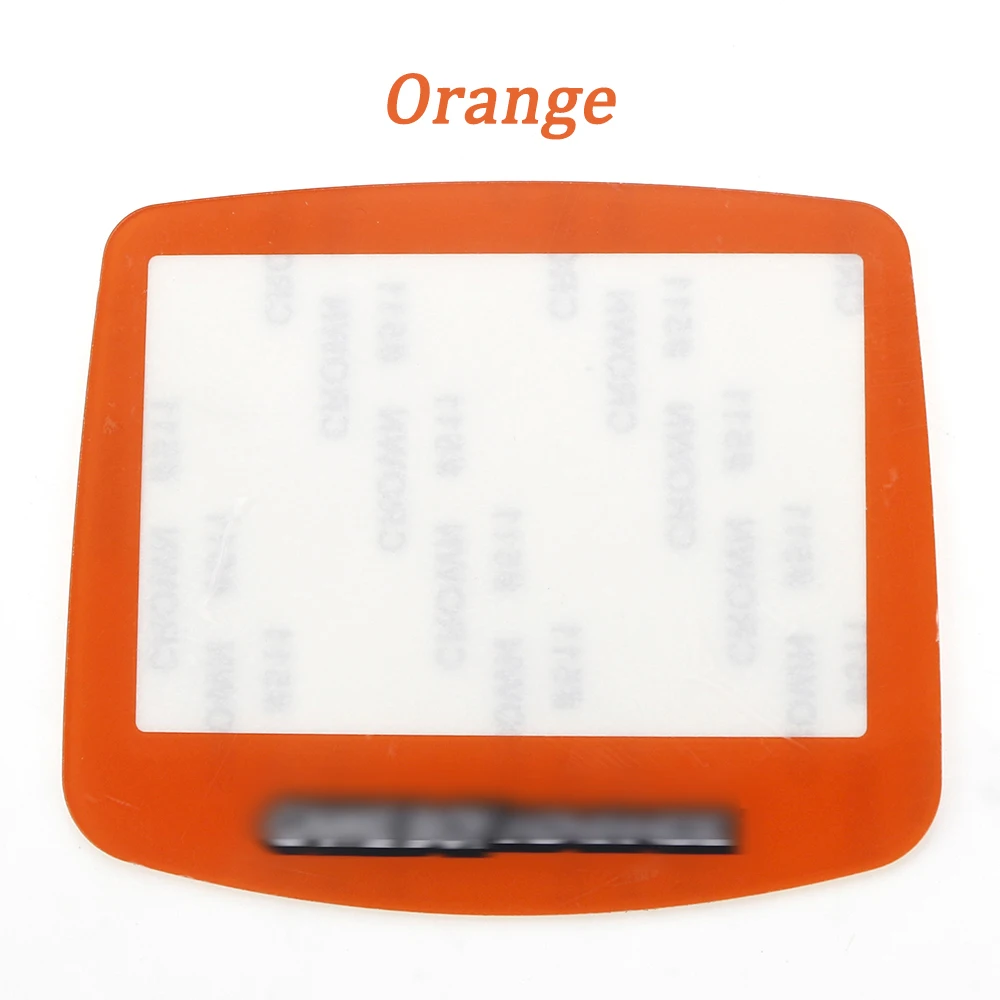 1PC Color Plastic Screen Mirror Replacement Parts Lens Protection Cover With Back Sticker Suitable For GBA Game Consoles