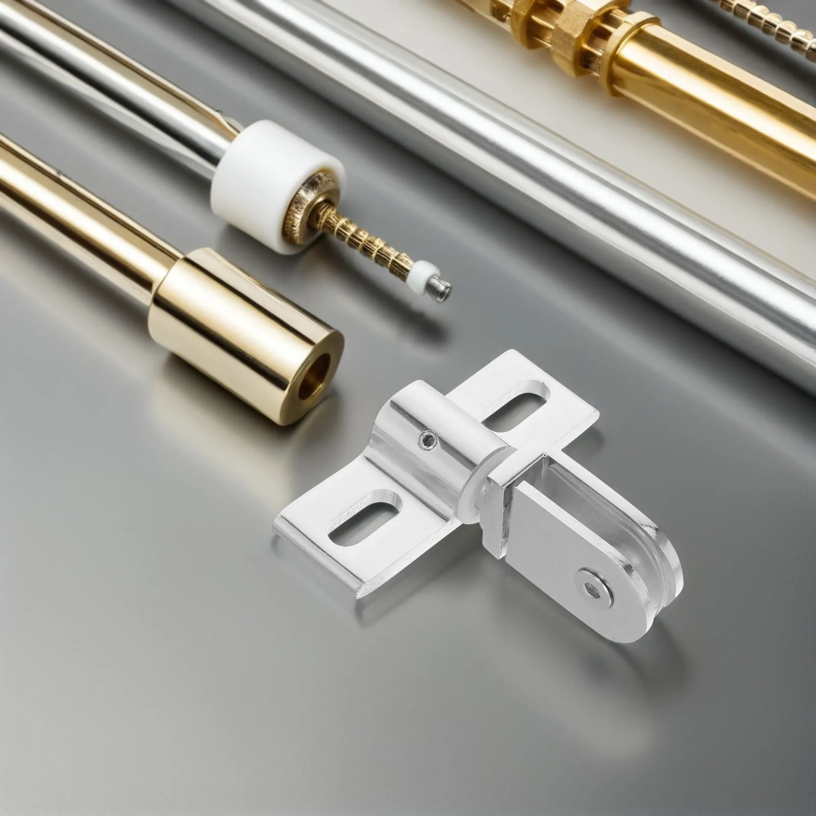 

2Set Glass Shower Door Hinges Frameless Pivot Heavy Duty Alloy Hardware Replacement Parts Bathroom Door Fittings Smooth Opening