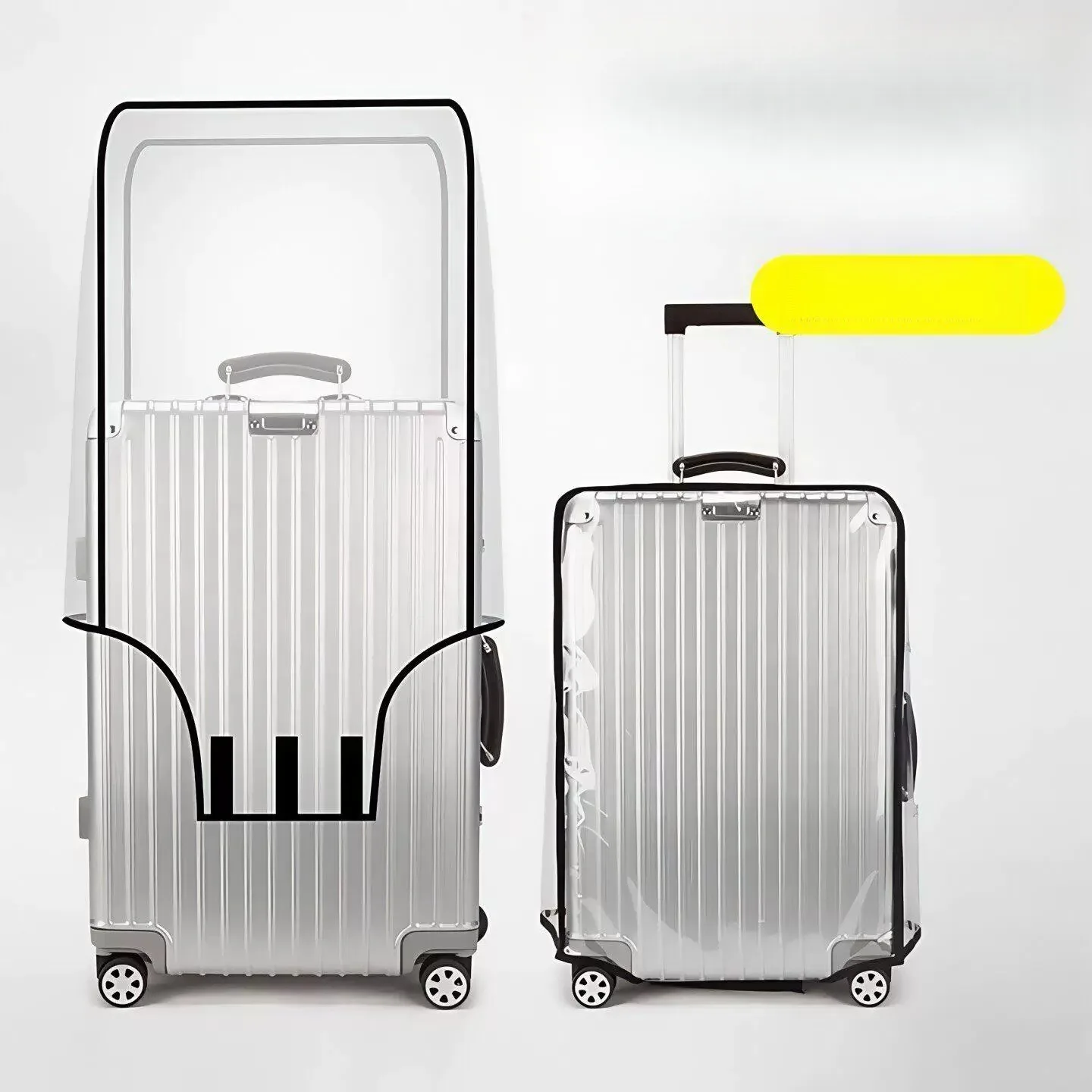 Transparent Dustproof Cover for Luggage Waterproof And Wear-resistant Suitcase Protector Ideal for Travel And Check-in Bag