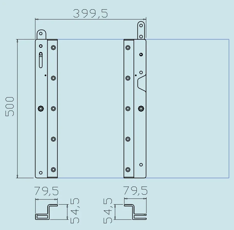 054 Professional Speaker Parts Flying Rigging Hardware Kit for 15 inch Subwoofer