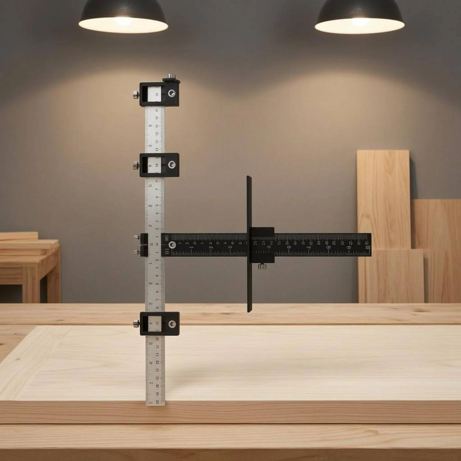 Cabinet Handle Installation Jig Precise Positioning Drawer Pull Installation Jig Adjustable Drill Tool Long-Lasting