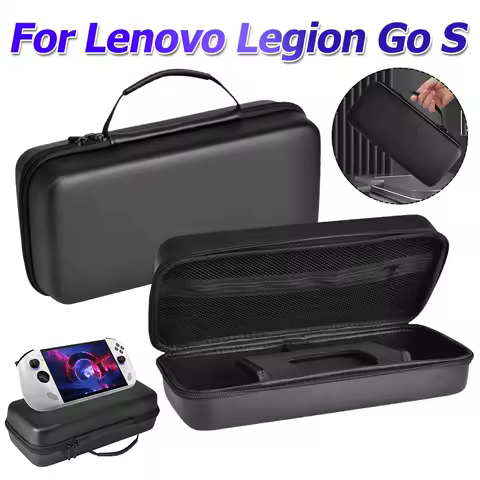 EVA Hard Carrying Case Bag for Lenovo Legion Go S Handheld Waterproof Hard Travel Case Shockproof Portable Storage Bag Anti-Drop