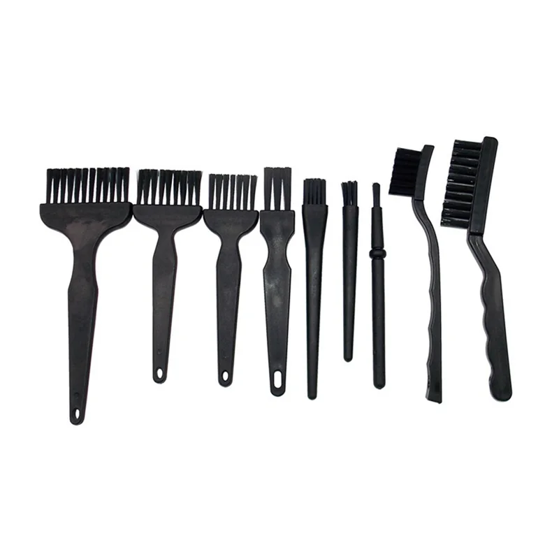 9Pcs Anti Static Brush ESD Safe Details Cleaning Brush Tool for Mobile Phone Tablet PCB BGA Repair Work