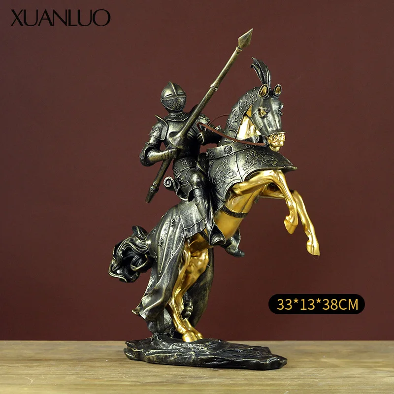 

Nordic Luxury Royal Knight Resin Ornament Creative Home Decor Suitable for living rooms, TV cabinets and hallway displays