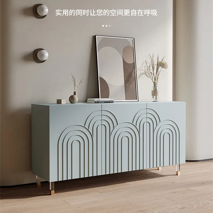 

Modern Light Luxury Meal Side Cabinet, Entry Door Cabinet, Minimalist Side Cabinet, Art Storage Cabinet