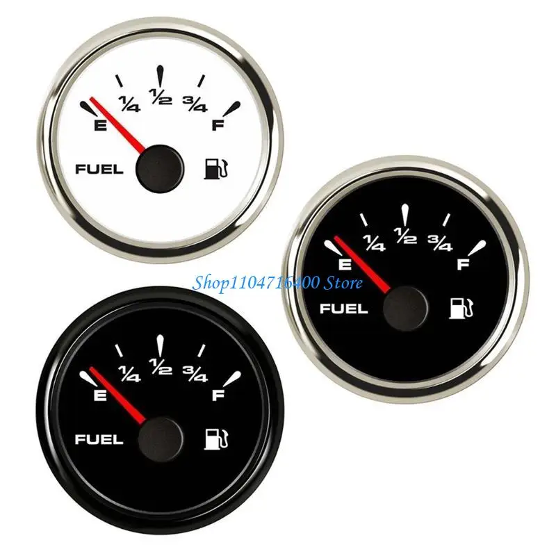 Y1gd البحرية مقياس الوقود قارب الغاز متر مستوى الديزل السيارات لسيارة شاحنة سيارة SUV مع LED الخلفية إشارة قابل للتعديل