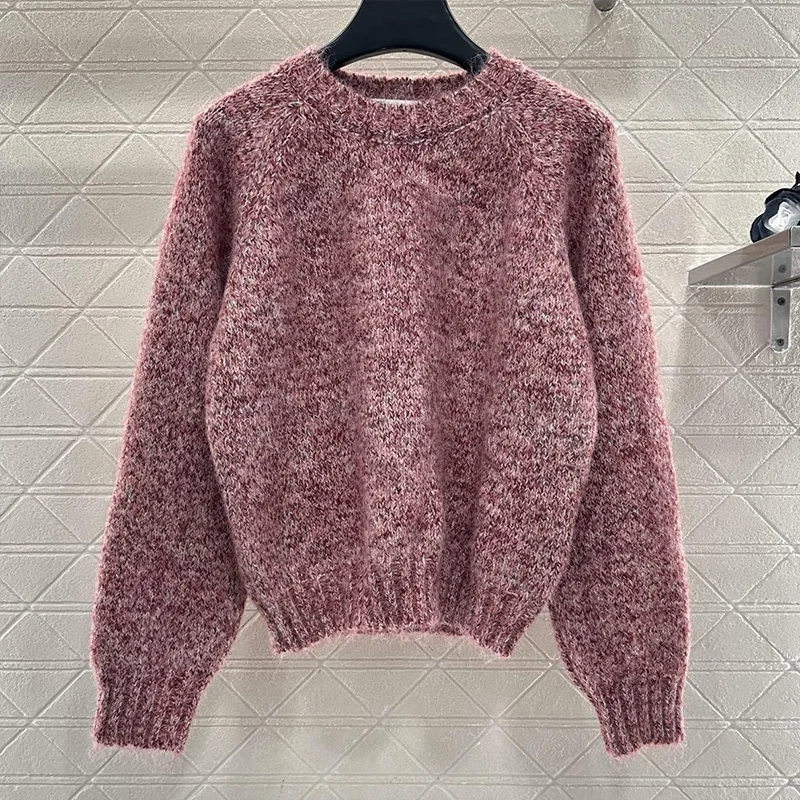 

Высококачественный женский кашемировый пуловер с круглым вырезом в разноцветном свитере - новый стиль на осень и зиму 25110771