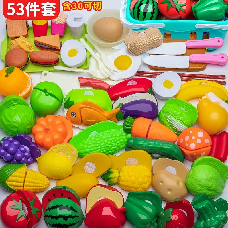 Pretend Play Toys Kitchen Fruit Cutlery Toy Baby's Recognition Simulated Apple Color Children DIY Creative Gift