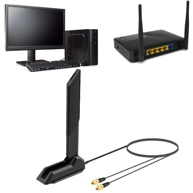 Pluses antenas sem fio entregando WiFi 7 Performances para os sistemas placas -mãe para jogos Recepção rádio carro