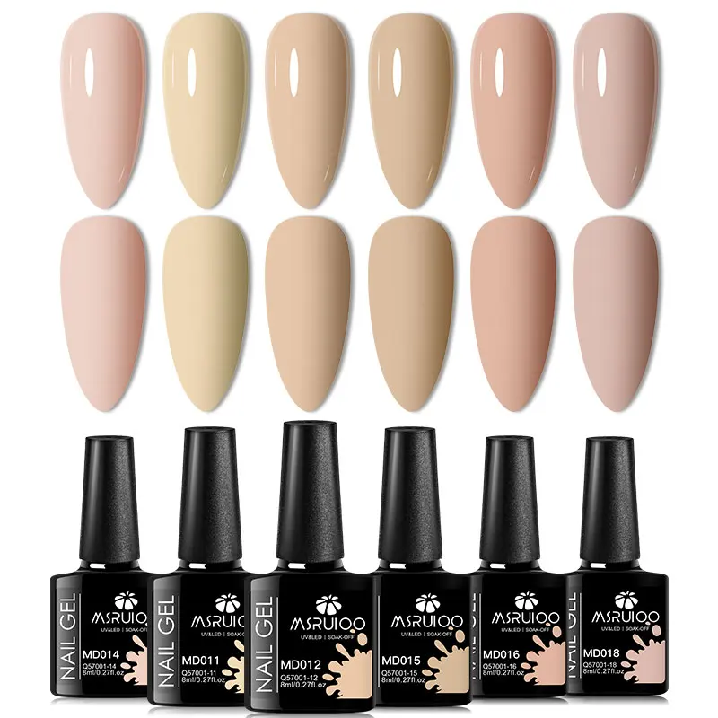 6pc Nagelgel Polish Set All-Season Ultra Gepigmenteerde Semi Permanente UV Schilderen Gel Voor Nagels Salon DIY manicure Vernis Ontwerp