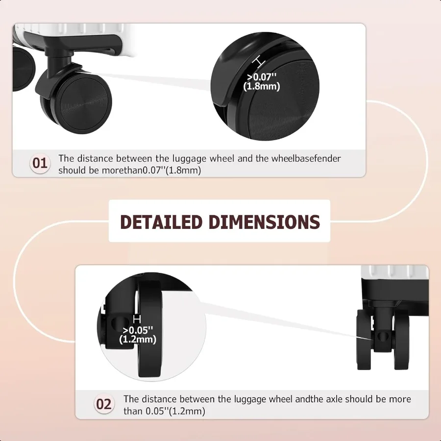 Housse de protection pour roues à compartiment Lage, paquet de 8 noirs