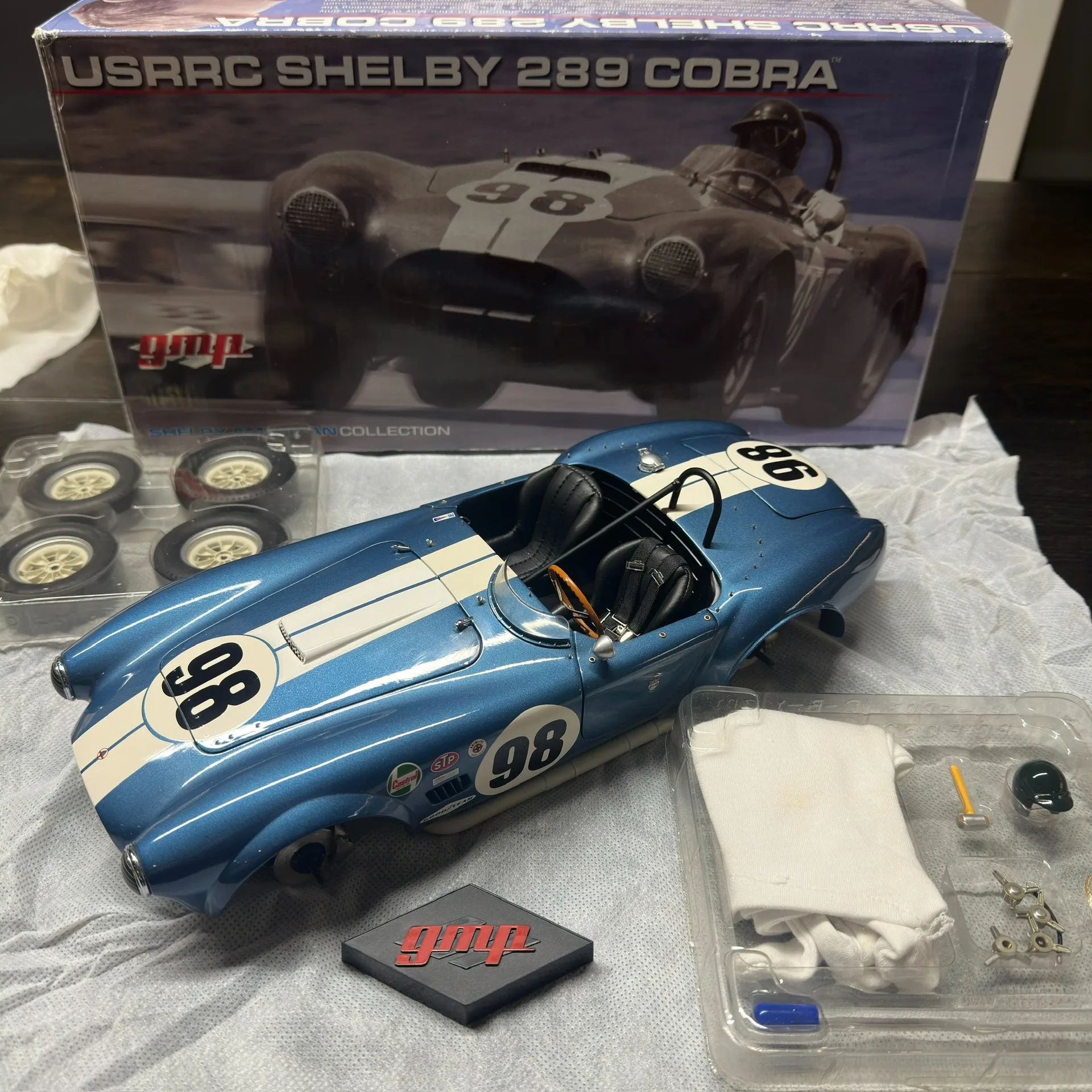 

GMP 1:12 Shelby Cobra 289 #98 Ken мили имитация ограниченной серии все открытые металлические статические модели автомобиля игрушка подарок