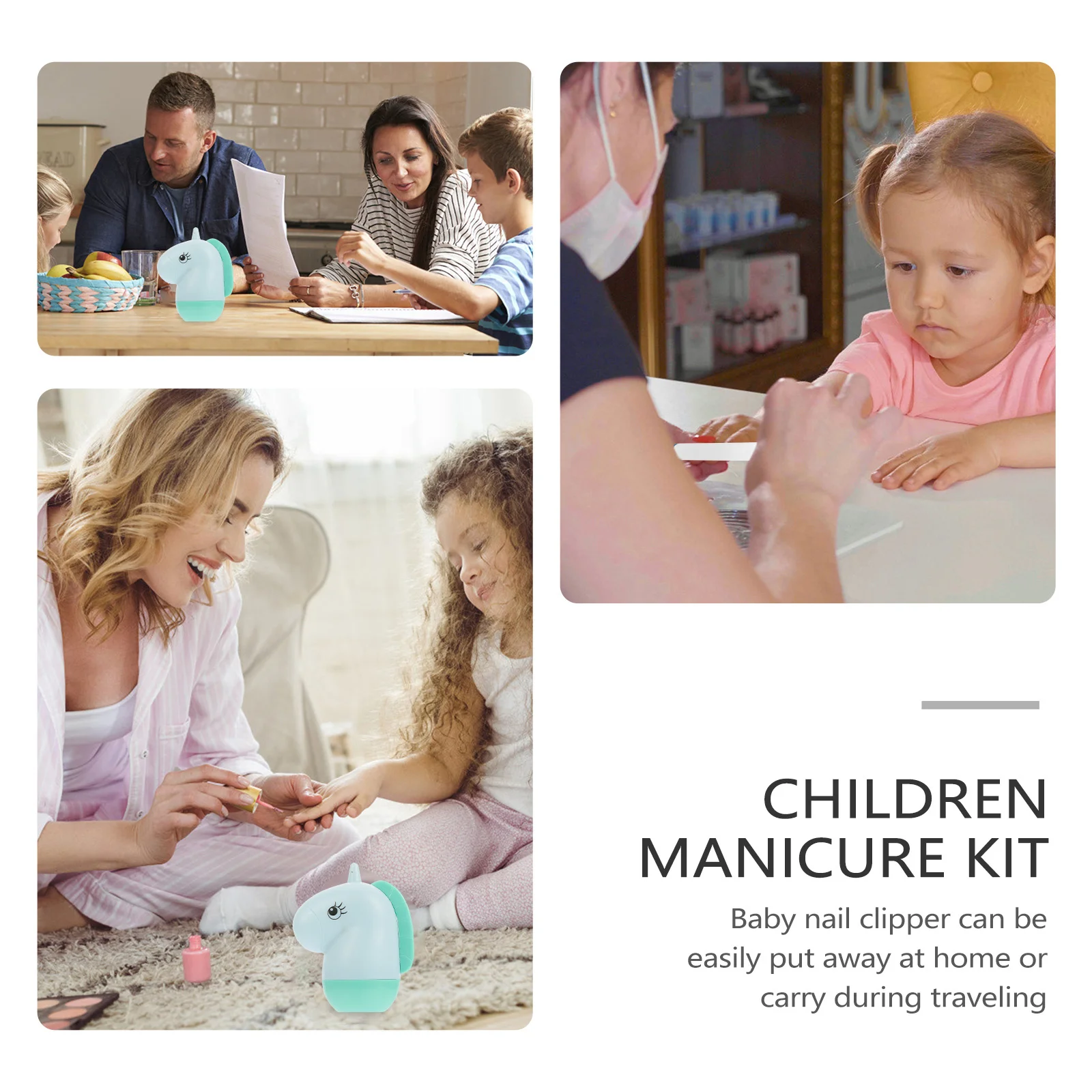 

Baby Nail Clippers Grooming Set Scissors File Tweezers Ergonomic Grip Compact Storage Easy Carry Regular Trimming Prevent