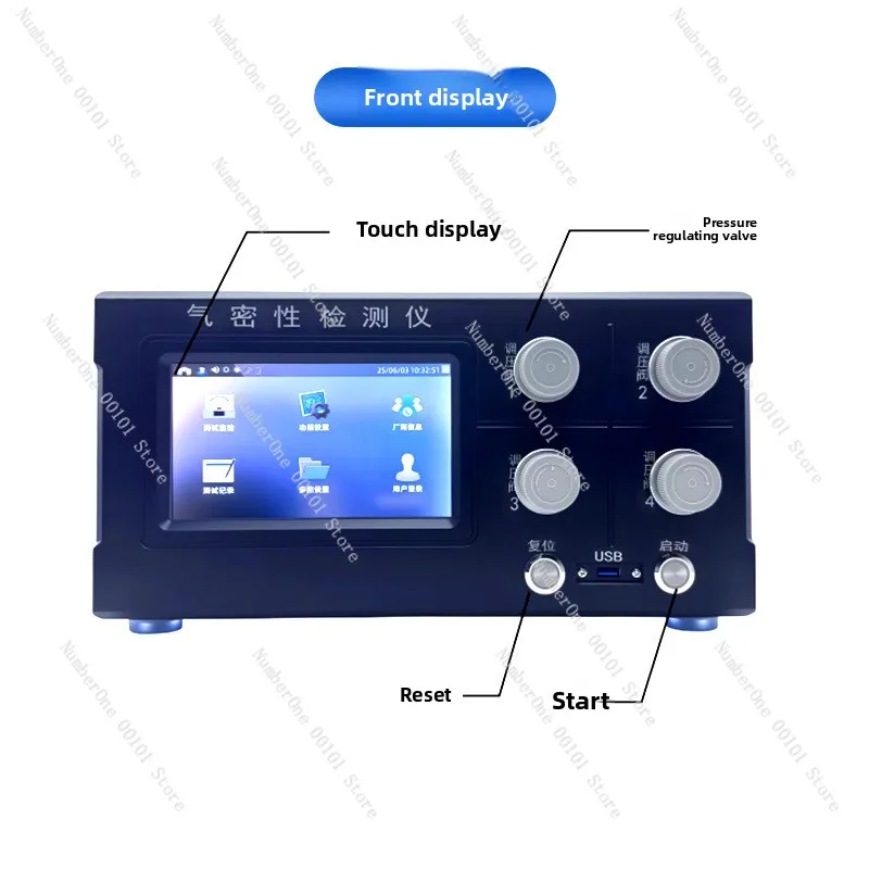 Waterproof breathable membrane gas flow detector air conditioning condenser tube air tightness tester capillary flow tester