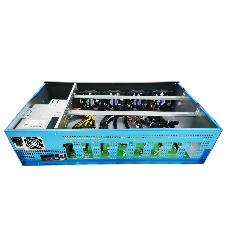 B85 Motherboard 8gpu Server case Gpu case Computer Chassis with 2400w Psu