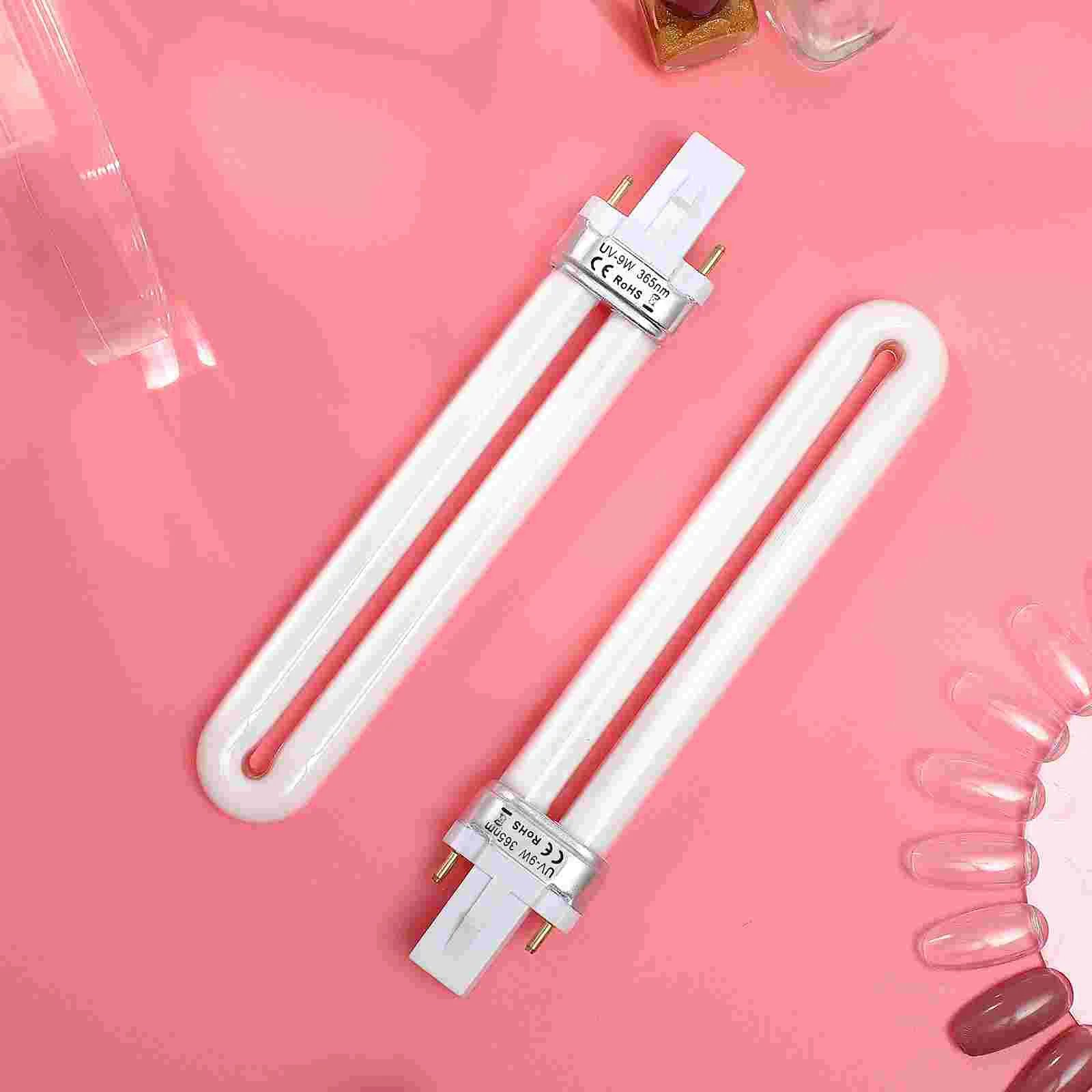 Tube de lampe UV en forme de U, ampoule de remplacement, 9W, 365nm, lampe UV pour sèche-linge, lumière pour ongles domestiques, 4 pièces