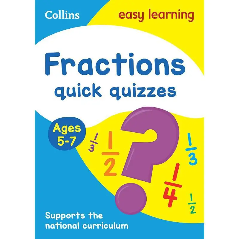 Collins Easy Learning KS1  Fractions Quick Quizzes Ages 57 Collins Harper Collins UK 9780008212506 Book