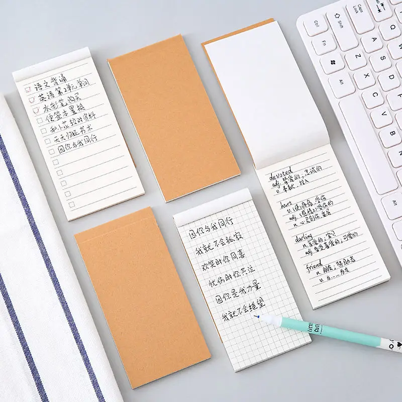 2023 Student's Calendar Notebook Diary Notebook Mini Portable Small Grid Book English Word Book Notepad School Supplies Notebook