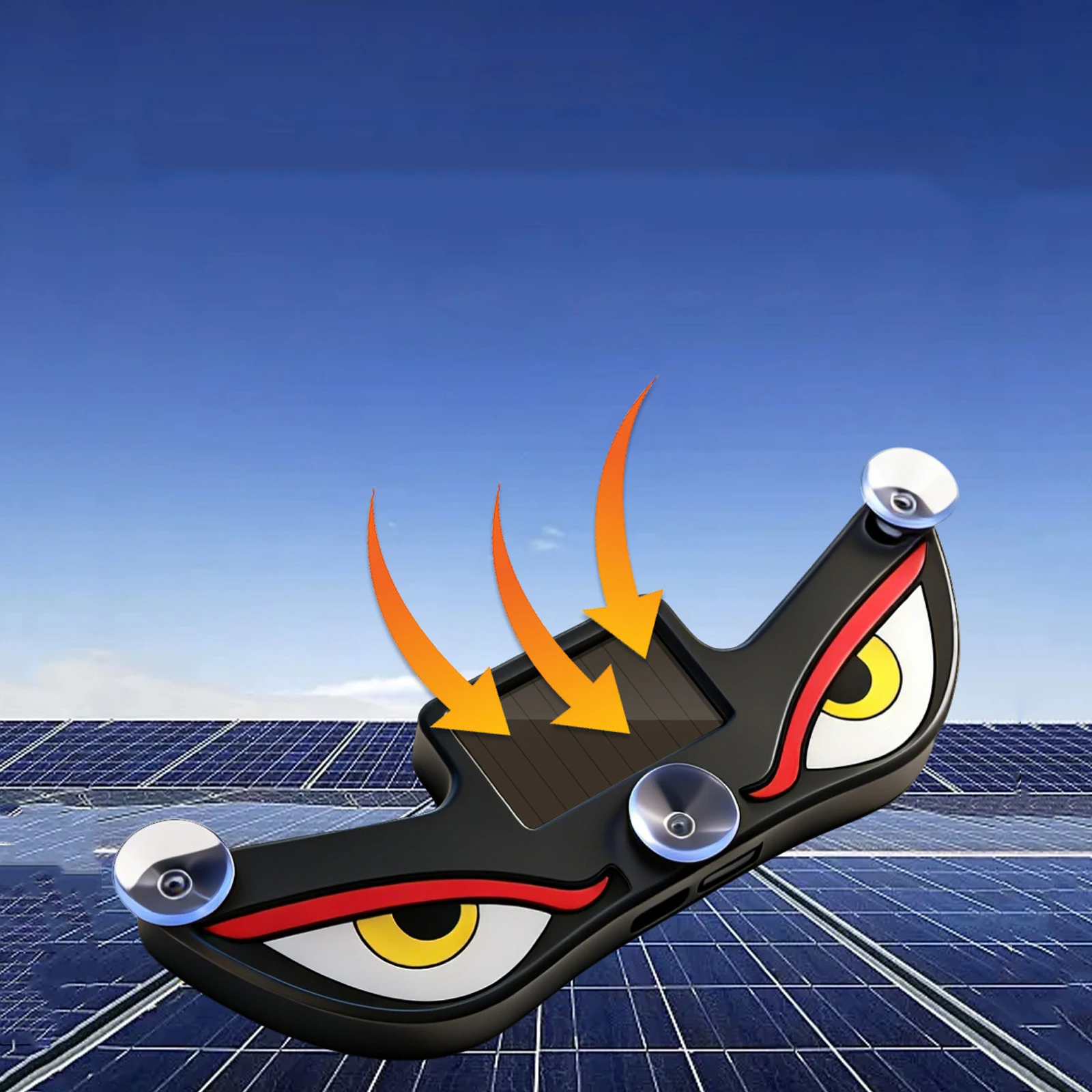 

Eye LED Car Window Light Wireless No Drill Solar and USB Powered Devil Eyes Lights IP65 Waterproof for Cars Trucks SUVs