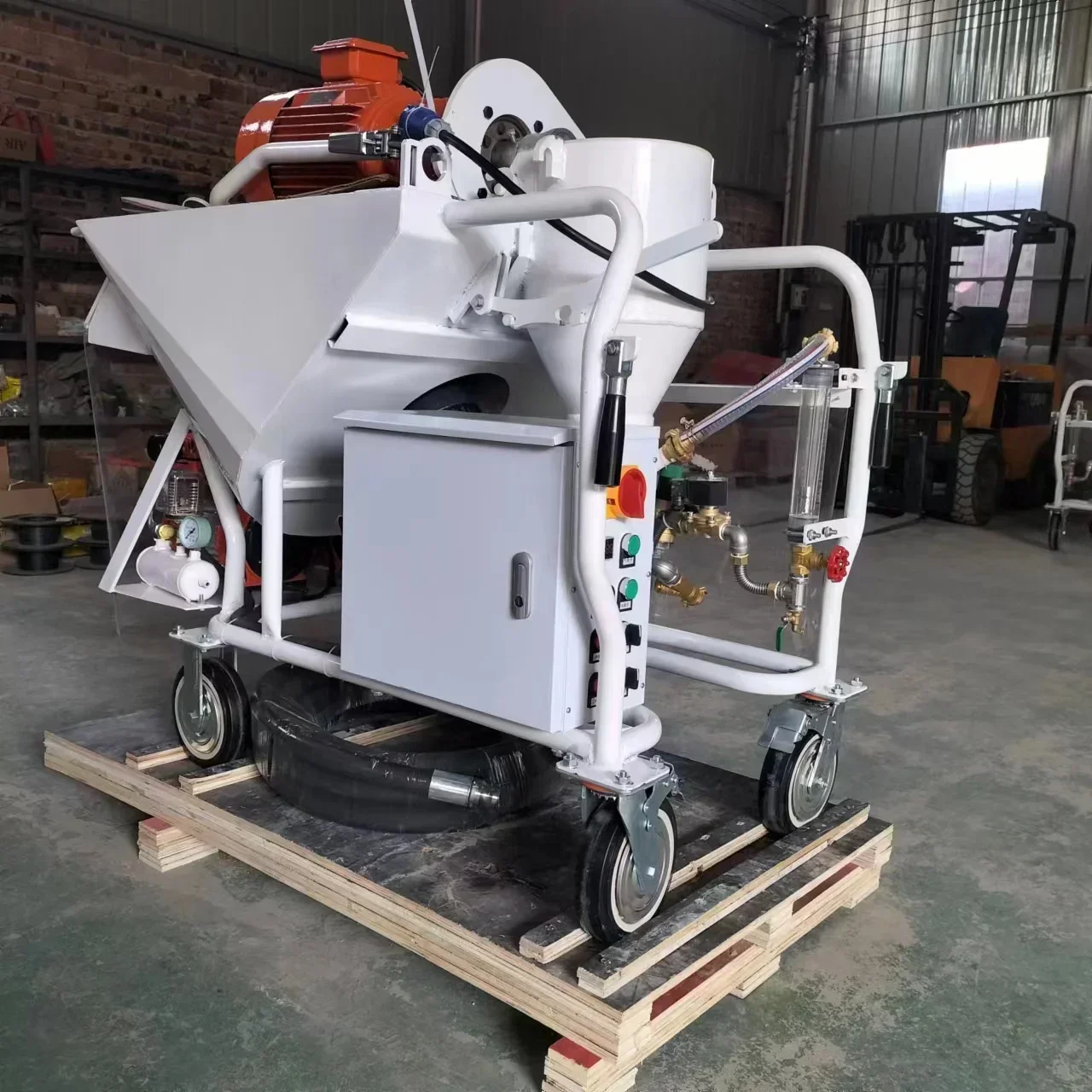 Interior Wall Spraying Cement Gypsum Plastering Pump Spray Full-automatic Gypsum Spraying Machine