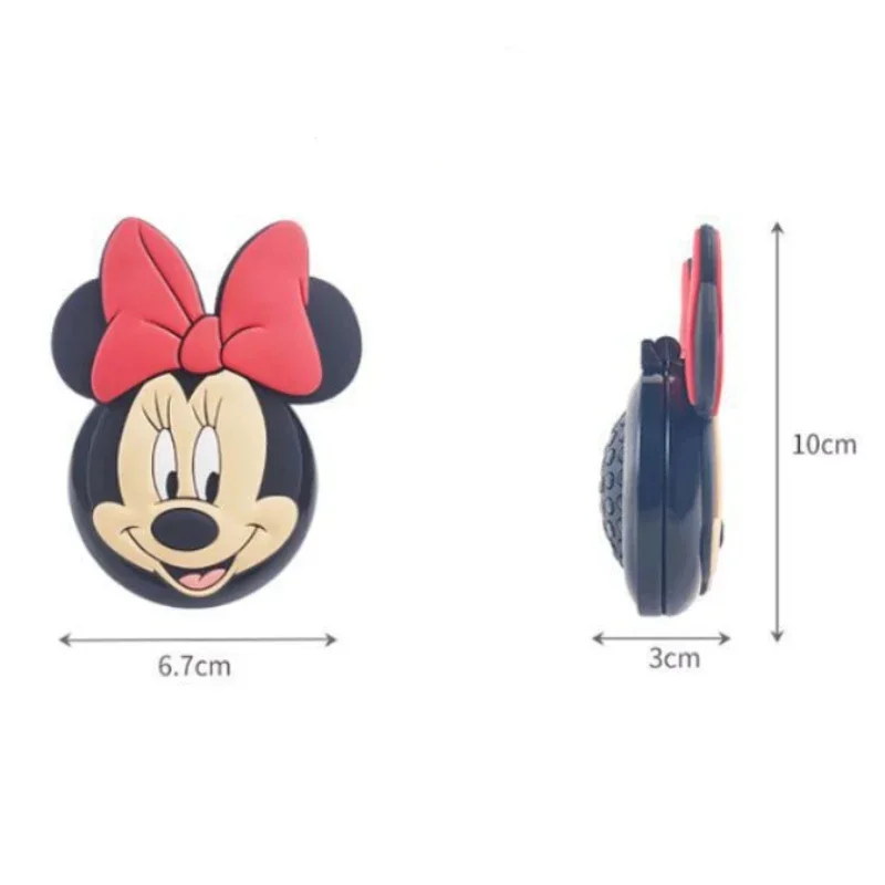 Disney Minnie Mouse Air Cushion Massage Combs with Makeup Mirror Cute Cartoon Children Comb Hair Brush Hairdressing Tools Gifts