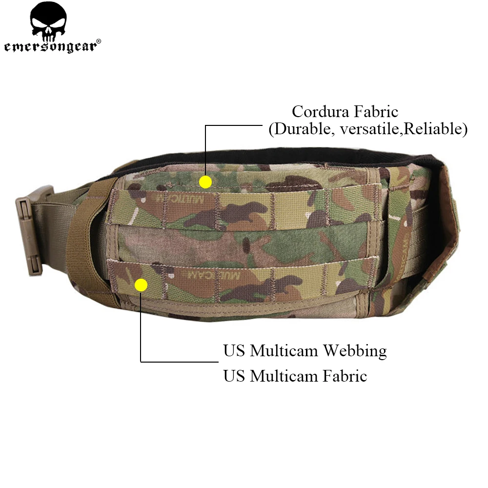 EMERSONGEAR AVS Low Profile Belt Molle Waist Belt Waistband emerson Hunting Accesstories Multi-camo Black Belt EM9295